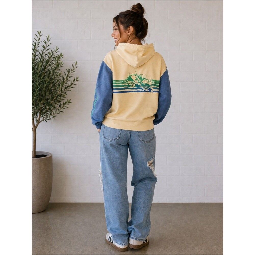 Very Rare Vintage Aviator Nation Surfer 3 Stripe Hoodie